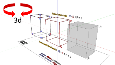 Geometrie; Körper mit ebenen Flächen (Polyeder); Quader; Ecken, Kanten, Flächen - Polyedersatz L. Euler